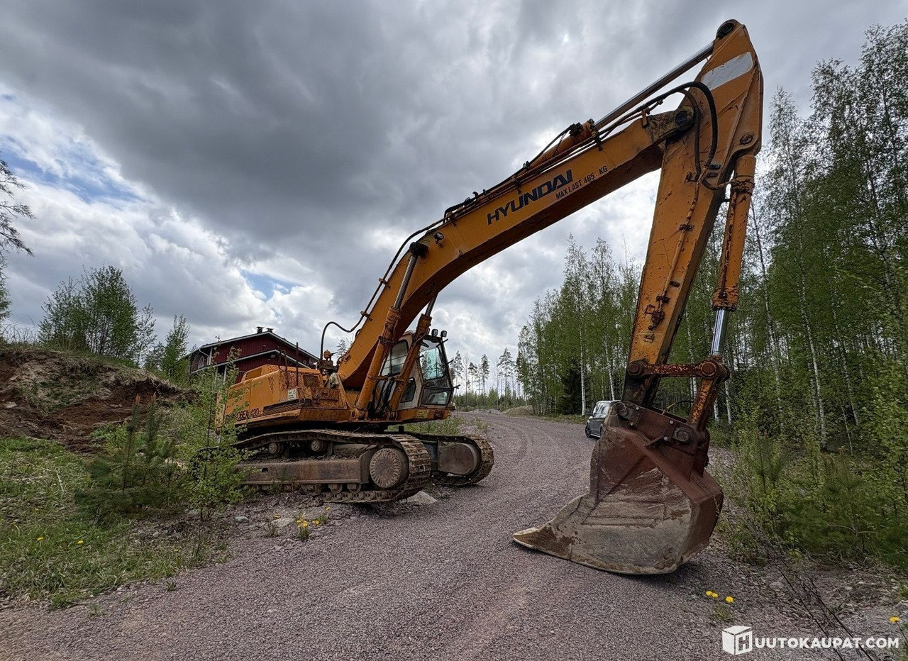 Hyundai Robex 420 LC, crawler excavator, 1995, Mäntsälä - Pelle sur chenille: photos 2 Hyundai Robex 420 LC, crawler excavator, 1995, Mäntsälä - Pelle sur chenille: photos 2