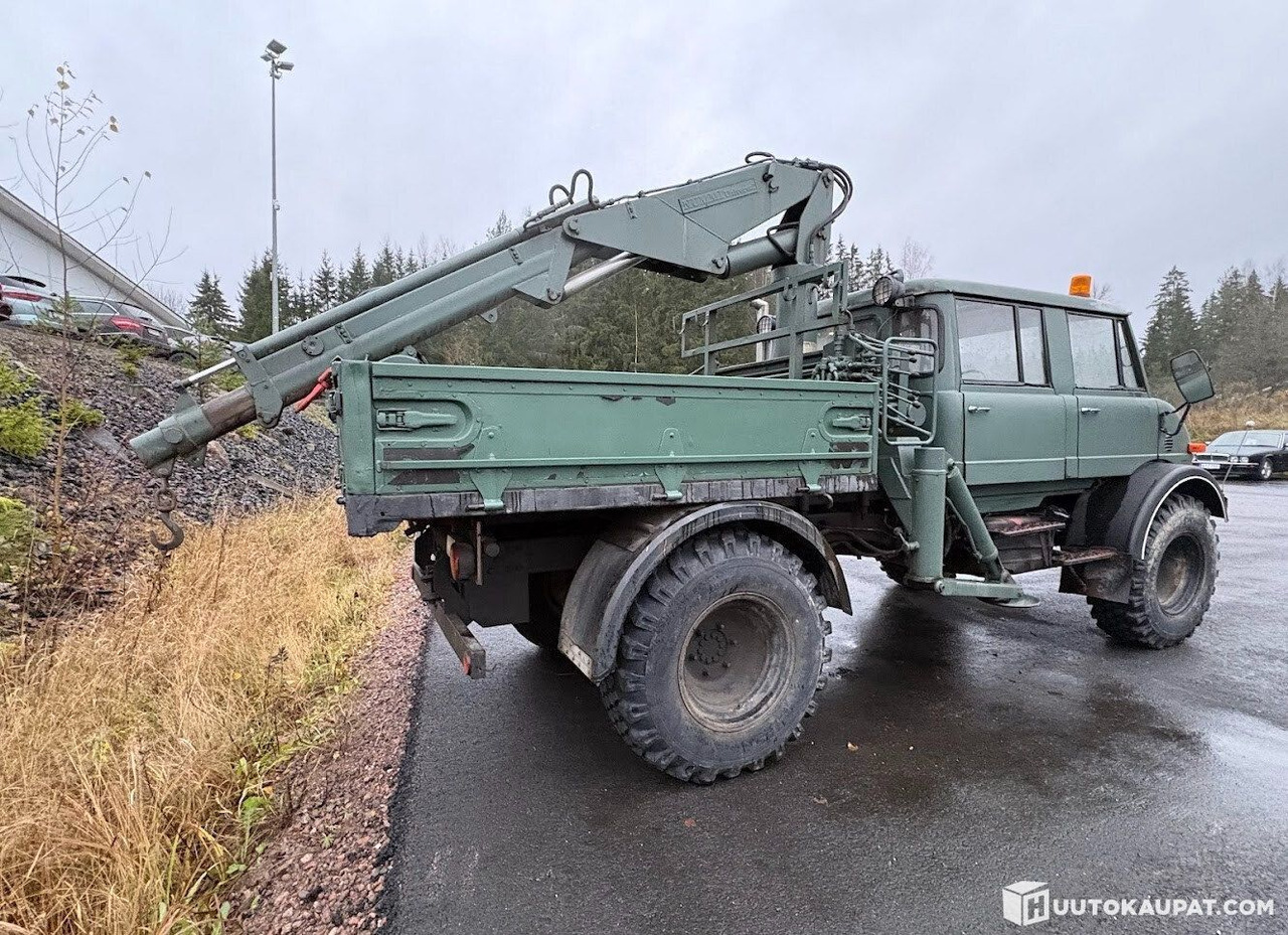 Mercedes-Benz UNIMOG, 5-seat cab, NUMMI crane, 1980, Vihti - Camion benne, Camion grue: photos 4 Mercedes-Benz UNIMOG, 5-seat cab, NUMMI crane, 1980, Vihti - Camion benne, Camion grue: photos 4