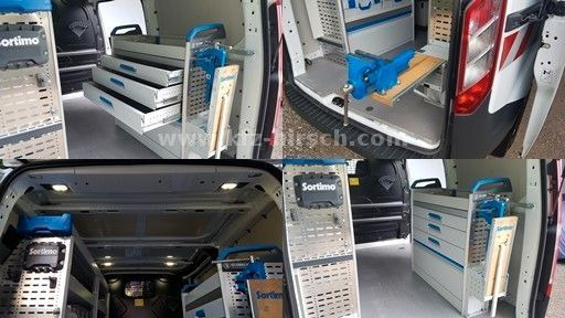 Fourgonnette Ford Transit Custom Sortimo Werkstatt 1.Hd Scheckheft: photos 15