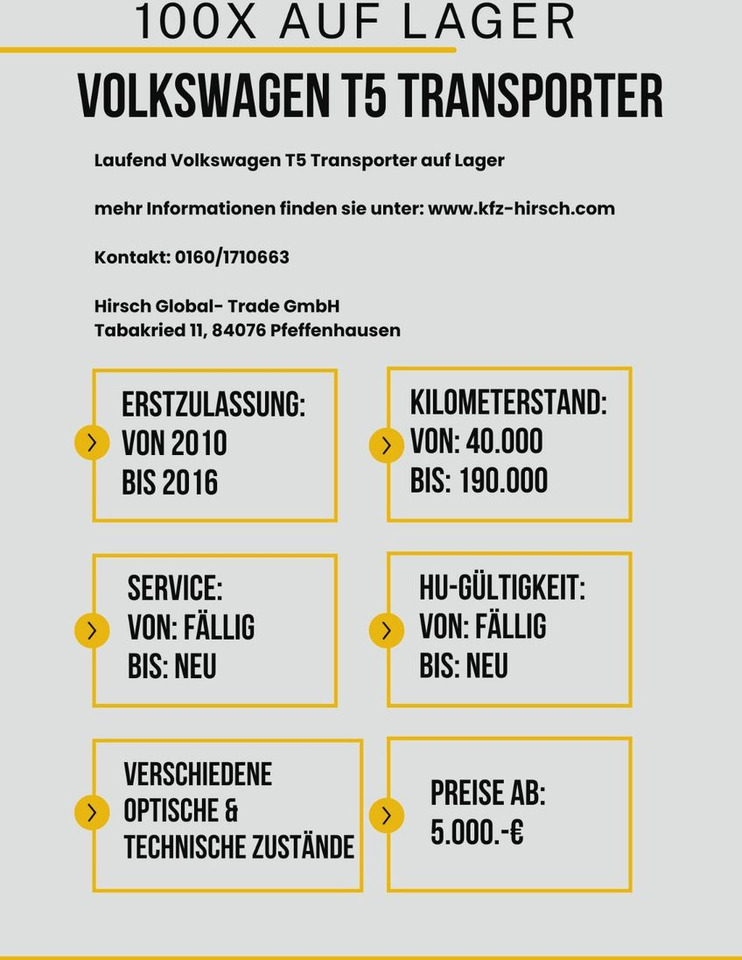 Volkswagen T5 Transporter 2.0TDI EU5*2xSchiebetüre*1.Hand* - Véhicule utilitaire: photos 3 Volkswagen T5 Transporter 2.0TDI EU5*2xSchiebetüre*1.Hand* - Véhicule utilitaire: photos 3
