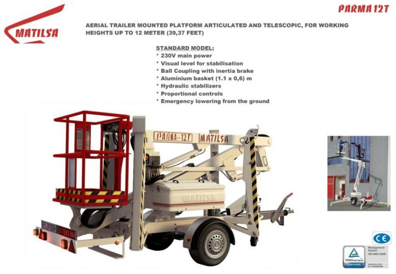 Nacelle sur remorque neuf Matilsa Parma 12 T fabrycznie nowy podnośnik koszowy na przyczepie: photos 17 Nacelle sur remorque neuf Matilsa Parma 12 T fabrycznie nowy podnośnik koszowy na przyczepie: photos 17