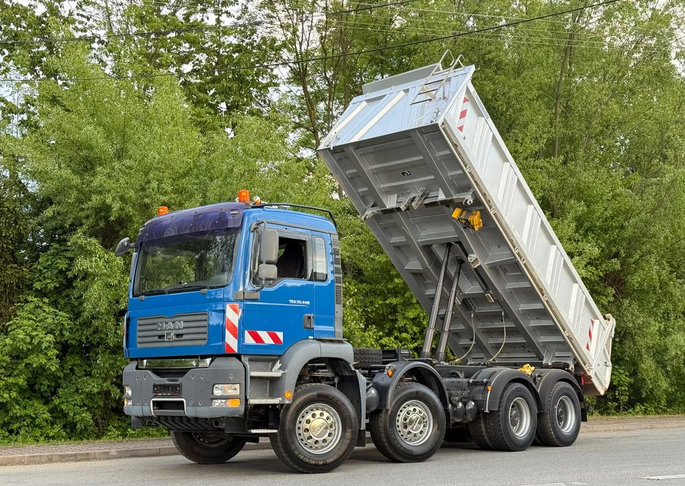 MAN * Kiper Meiller * Wywrotka * 35-440 * MAN TGA 8X4 * Stan Perfekcyjny * - Camion benne: photos 1 MAN * Kiper Meiller * Wywrotka * 35-440 * MAN TGA 8X4 * Stan Perfekcyjny * - Camion benne: photos 1