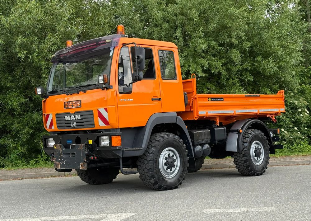 MAN * MAN 10-220 * Kiper Wywrotka Meiller * 4x4 * Zimowe Utrzymanie * Unimog * - Camion benne: photos 2 MAN * MAN 10-220 * Kiper Wywrotka Meiller * 4x4 * Zimowe Utrzymanie * Unimog * - Camion benne: photos 2
