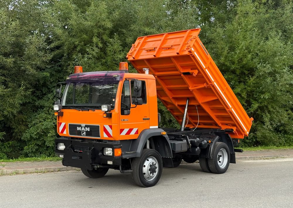 MAN * MAN 14-220 * Kiper Wywrotka Meiller * 4x4 * Zimowe Utrzymanie * Unimog * - Camion benne: photos 1 MAN * MAN 14-220 * Kiper Wywrotka Meiller * 4x4 * Zimowe Utrzymanie * Unimog * - Camion benne: photos 1
