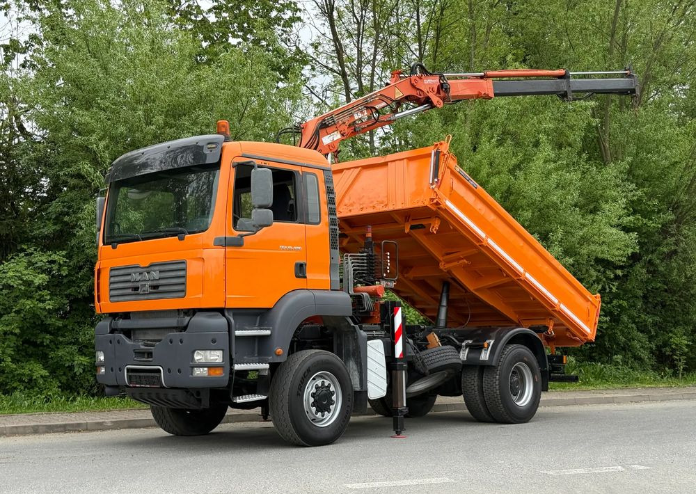 MAN * MAN 18 480 * KIPER WYWROTKA * 4x4 * HDS ATLAS 85* STAN BARDZO DOBRY * Sprowadzony - Camion benne: photos 1 MAN * MAN 18 480 * KIPER WYWROTKA * 4x4 * HDS ATLAS 85* STAN BARDZO DOBRY * Sprowadzony - Camion benne: photos 1