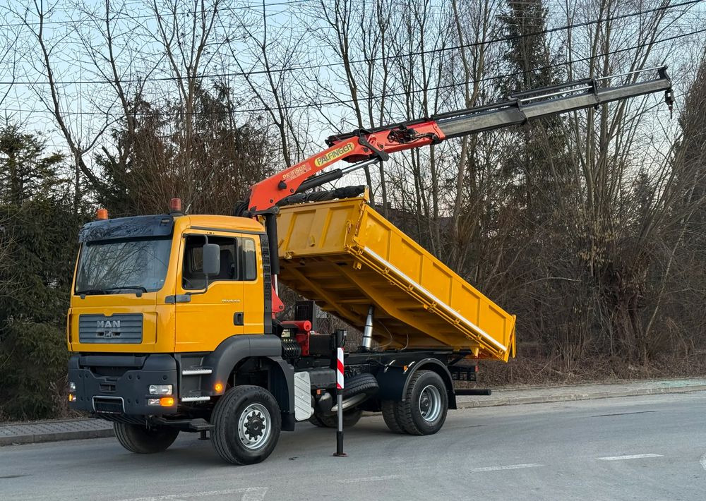 MAN * MAN TGA 18-410 * KIPER WYWROTKA * 4x4 * HDS Palfinger PK16500* Sprowadzony* Bardzo Dobry Stan * - Camion benne: photos 1 MAN * MAN TGA 18-410 * KIPER WYWROTKA * 4x4 * HDS Palfinger PK16500* Sprowadzony* Bardzo Dobry Stan * - Camion benne: photos 1
