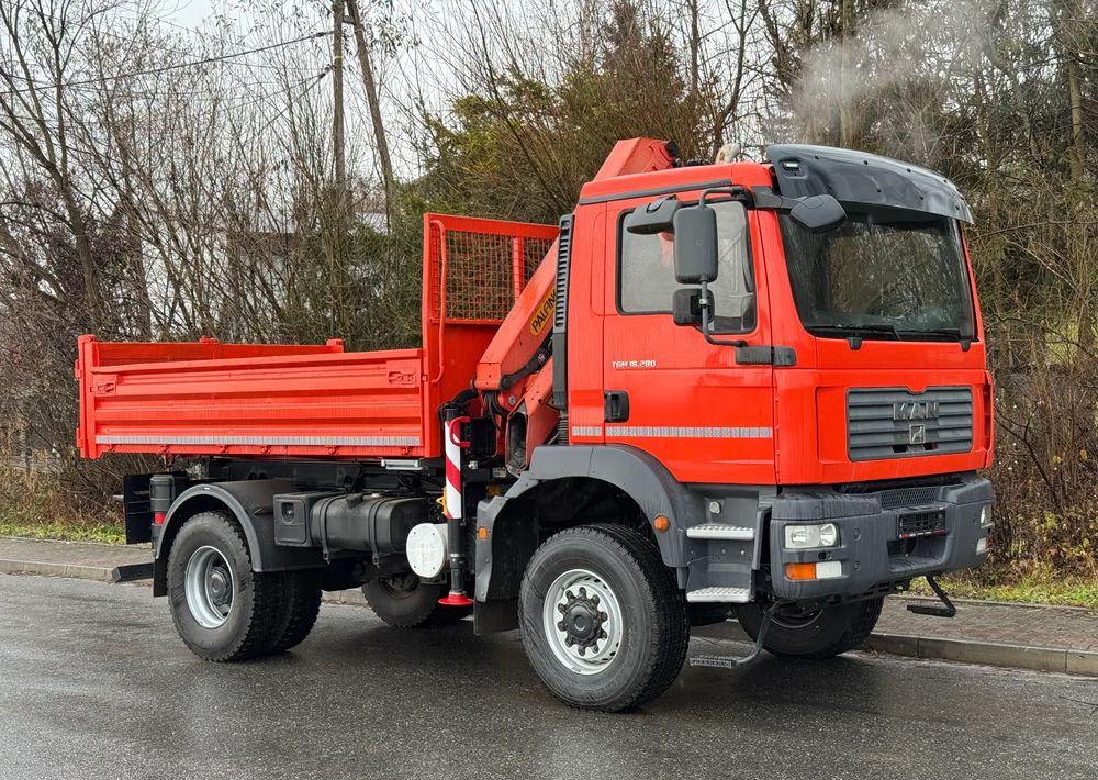 MAN * TGM 18-280 MAN 4x4 HDS Palfinger PK10500 * Kiper Wywrotka * Bardzo Dobry Stan - Camion benne: photos 2 MAN * TGM 18-280 MAN 4x4 HDS Palfinger PK10500 * Kiper Wywrotka * Bardzo Dobry Stan - Camion benne: photos 2