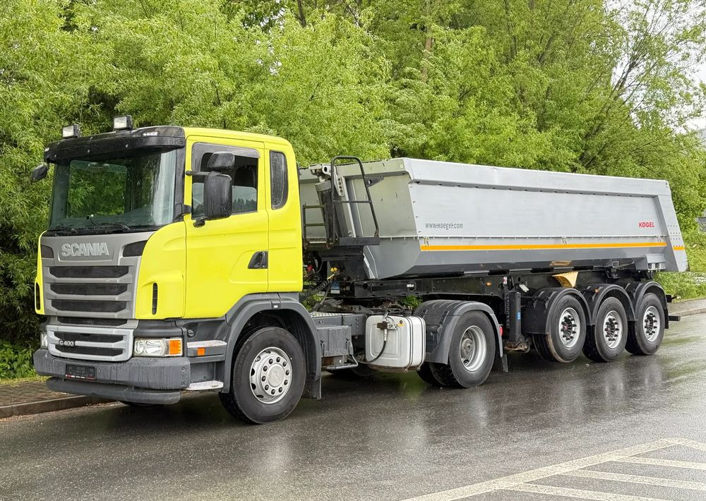 Tracteur routier, Semi-remorque benne Scania * Zestaw * Scania G400 + Naczepa Kogel Kiper Wywrotka  * Sprowadzony * Bardzo Dobry Stan *: photos 27
