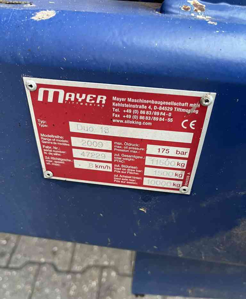 Mélangeuse Siloking Trailedline DUO 18: photos 8 Mélangeuse Siloking Trailedline DUO 18: photos 8