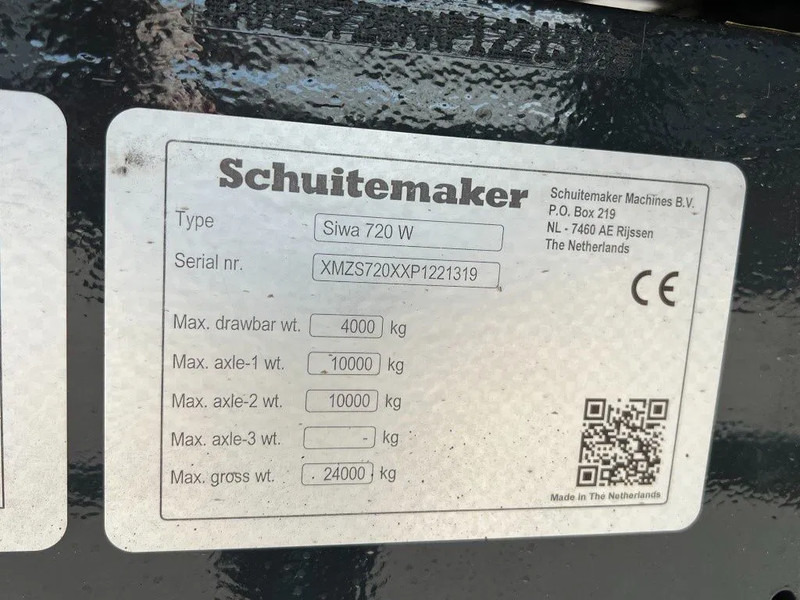 Remorque agricole Schuitemaker Siwa 720 W: photos 18 Remorque agricole Schuitemaker Siwa 720 W: photos 18