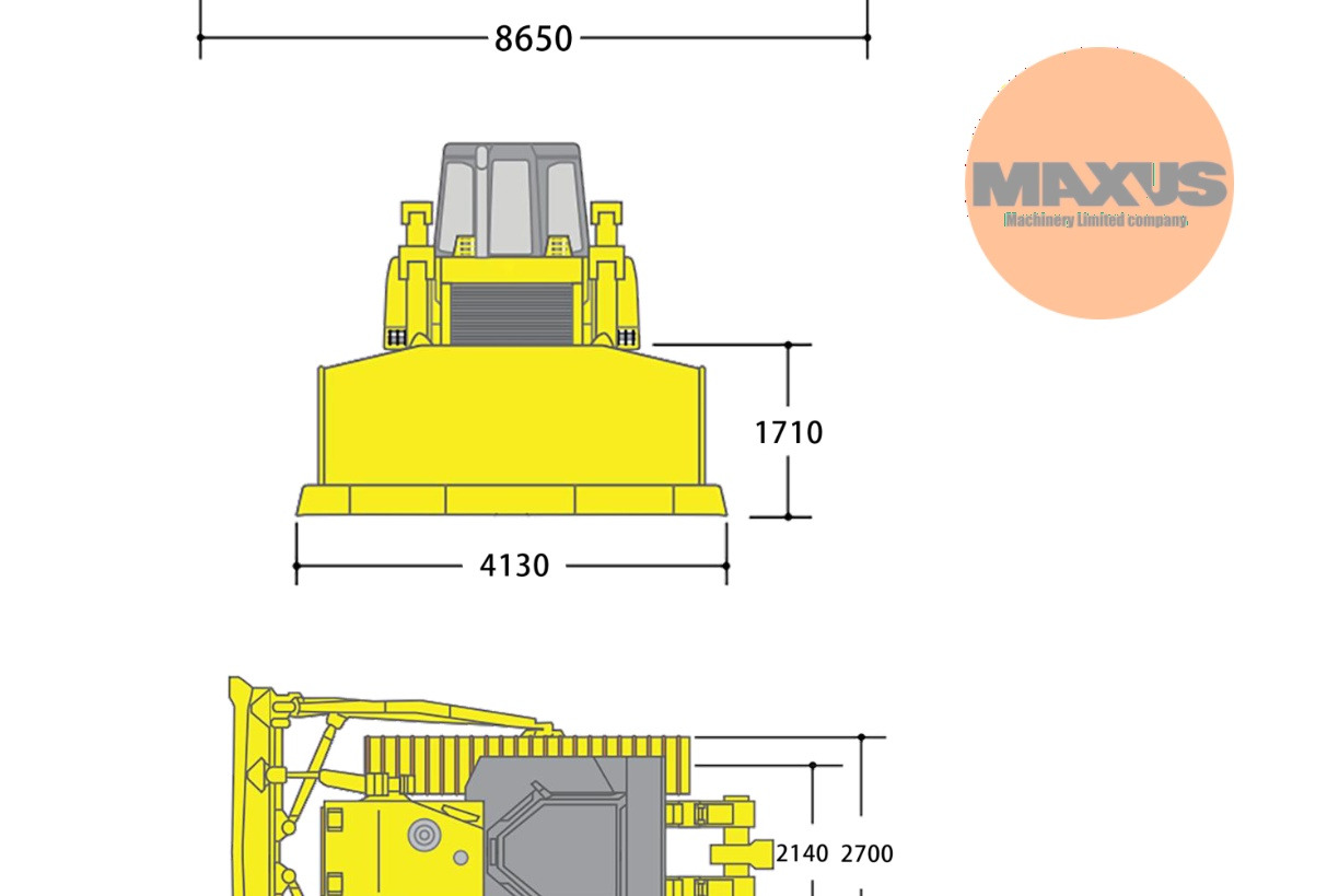 Bulldozer neuf MAXUS Бульдозер MAXUS з прямим відвалом, однозубим розпушувачем і кабіною ROPS: photos 6