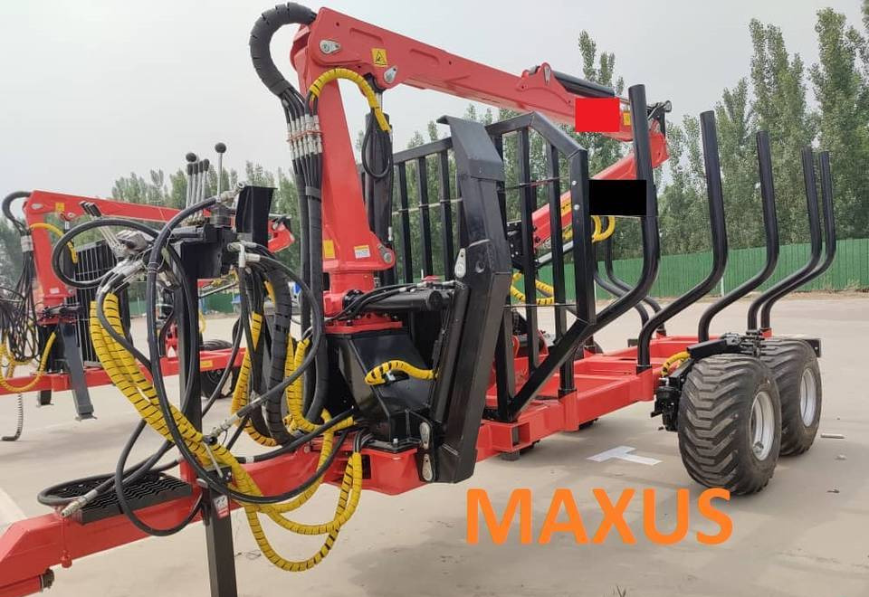NEW MAXUS 12T Forest Trailer 2T Crane Warranty | НОВА Лісова причепа 12Т з Краном 2Т MAXUS Гарантія - Remorque forestière: photos 3 NEW MAXUS 12T Forest Trailer 2T Crane Warranty | НОВА Лісова причепа 12Т з Краном 2Т MAXUS Гарантія - Remorque forestière: photos 3