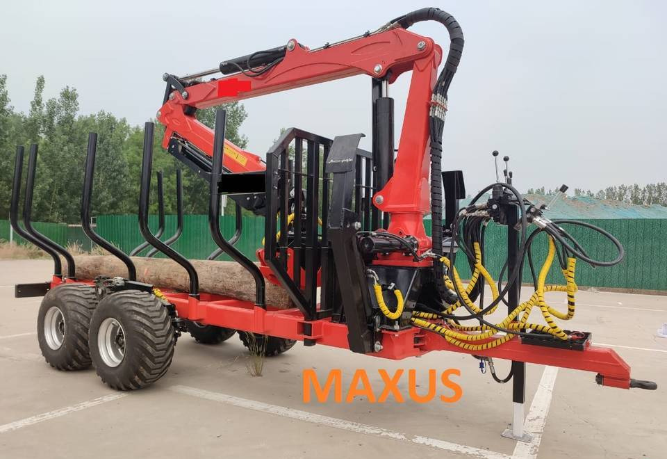 NEW MAXUS 12T Forest Trailer 2T Crane Warranty | НОВА Лісова причепа 12Т з Краном 2Т MAXUS Гарантія - Remorque forestière: photos 4 NEW MAXUS 12T Forest Trailer 2T Crane Warranty | НОВА Лісова причепа 12Т з Краном 2Т MAXUS Гарантія - Remorque forestière: photos 4