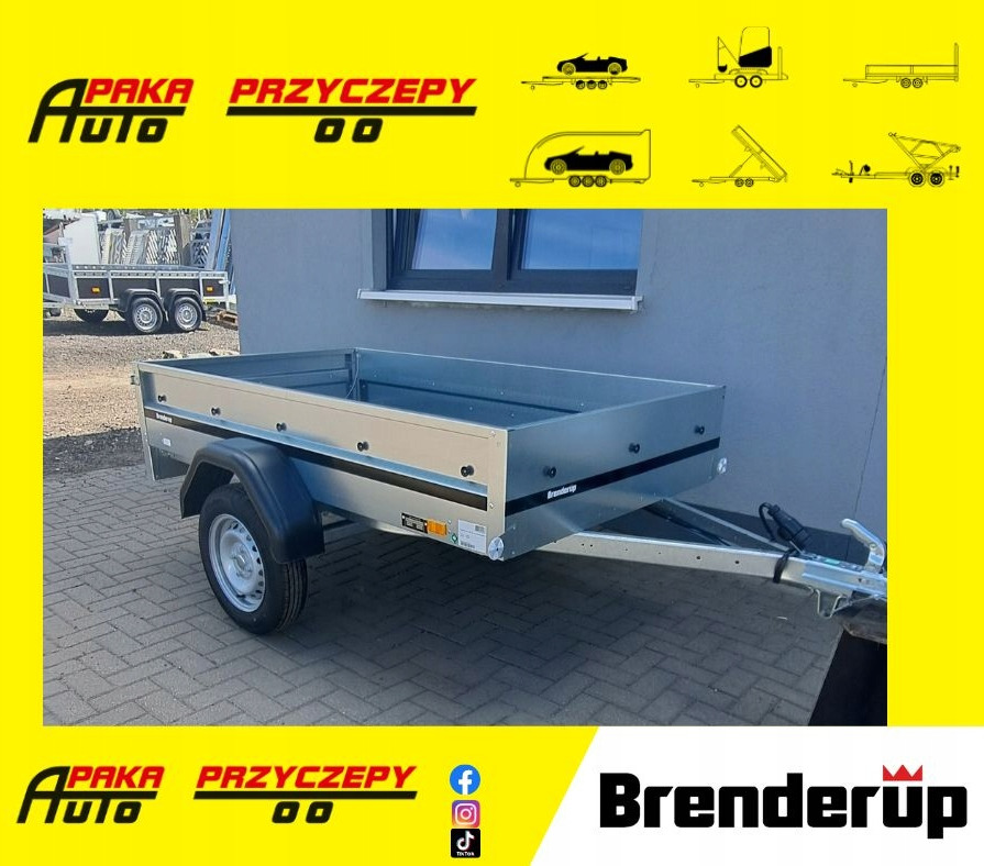 PRZYCZEPA BRENDERUP 1203 SKRZYNIOWA LEKKA TOWAROWA 1 OS DMC 750 KG NOWA / BRENDERUP 1203 LIGHT CARGO BOX TRAILER 1 AXLE DMC 750 KG NEW - Remorque voiture: photos 1 PRZYCZEPA BRENDERUP 1203 SKRZYNIOWA LEKKA TOWAROWA 1 OS DMC 750 KG NOWA / BRENDERUP 1203 LIGHT CARGO BOX TRAILER 1 AXLE DMC 750 KG NEW - Remorque voiture: photos 1