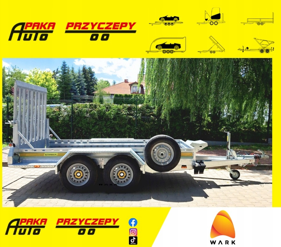 PRZYCZEPA LAWETA DO MINIKOPARKI POD KOPARKĘ Z RAMPEM 2700KG / EXCAVATOR MINI EXCAVATOR TRANSPORTER TRAILER WITH RAMPS 2700KG - Remorque porte engin: photos 1 PRZYCZEPA LAWETA DO MINIKOPARKI POD KOPARKĘ Z RAMPEM 2700KG / EXCAVATOR MINI EXCAVATOR TRANSPORTER TRAILER WITH RAMPS 2700KG - Remorque porte engin: photos 1