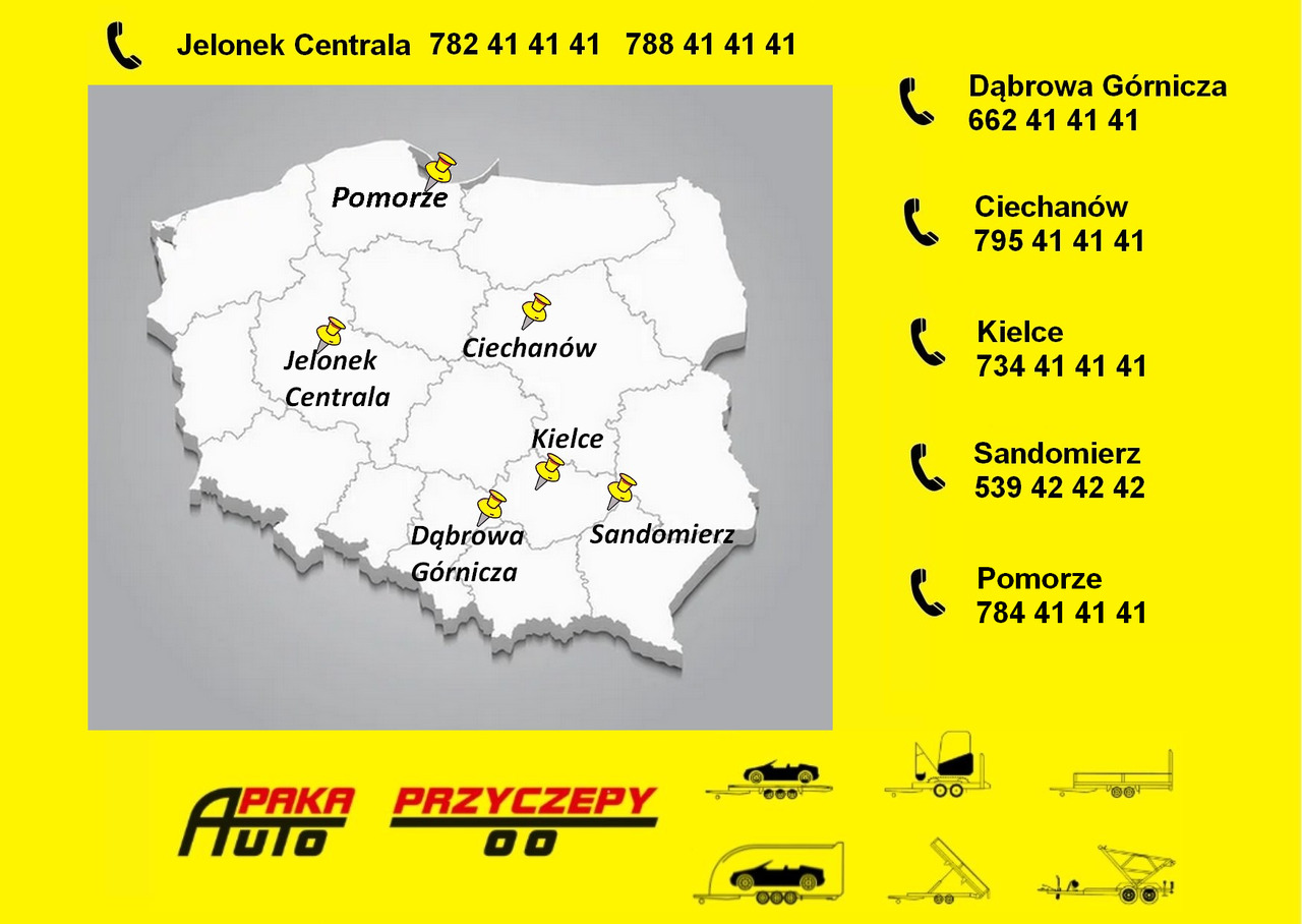 Remorque plateau neuf PRZYCZEPA PLATFORMOWA 5X2 WARK DMC 3500 / WARK PLATFORM TRAILER 5X2 DMC 3500: photos 12 Remorque plateau neuf PRZYCZEPA PLATFORMOWA 5X2 WARK DMC 3500 / WARK PLATFORM TRAILER 5X2 DMC 3500: photos 12