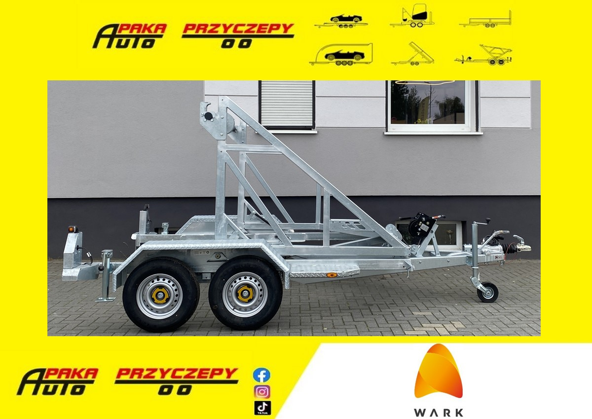 PRZYCZEPA WARK KABLOWA POD BĘBEN KABLOWY DMC 2700KG / WARK Cable Trailer for Cable Drum DMC 2700KG - Remorque porte-touret: photos 1 PRZYCZEPA WARK KABLOWA POD BĘBEN KABLOWY DMC 2700KG / WARK Cable Trailer for Cable Drum DMC 2700KG - Remorque porte-touret: photos 1
