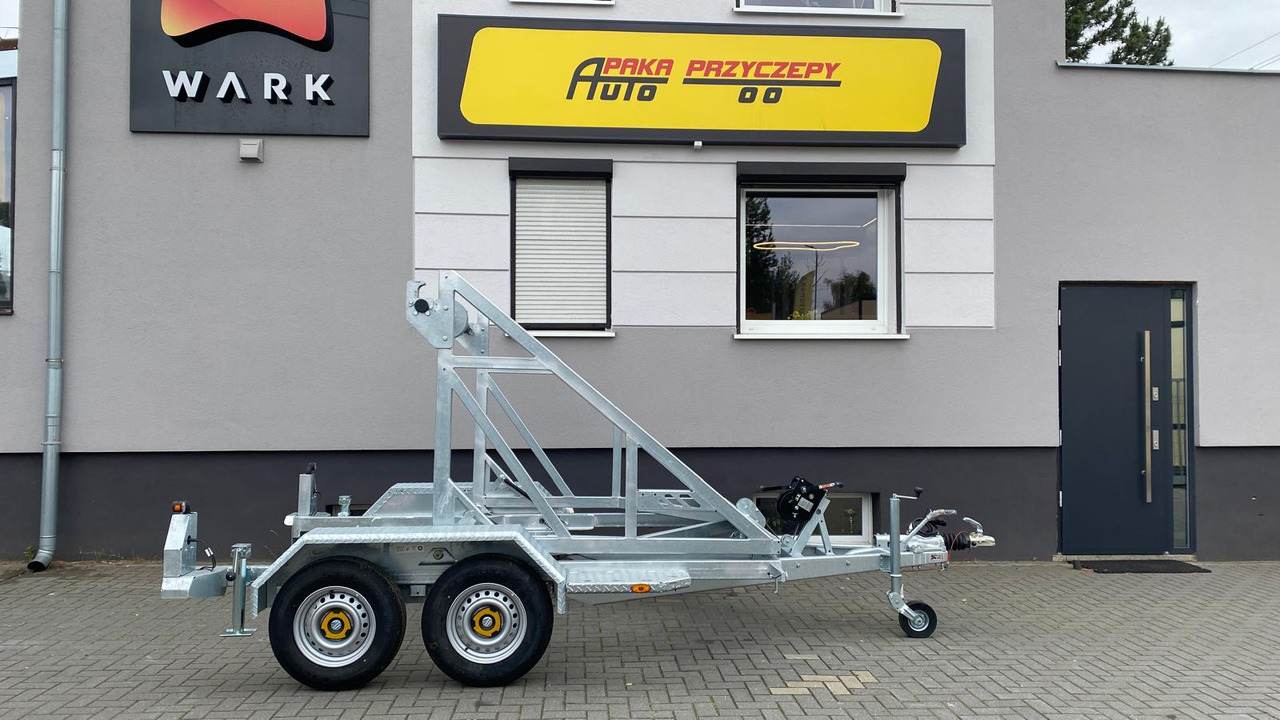 PRZYCZEPA WARK KABLOWA Z WCIĄGARKĄ RĘCZNĄ, DMC 3500 KG / WARK Cable Trailer with Manual Winch, DMC 3500 KG - Remorque porte-touret: photos 5 PRZYCZEPA WARK KABLOWA Z WCIĄGARKĄ RĘCZNĄ, DMC 3500 KG / WARK Cable Trailer with Manual Winch, DMC 3500 KG - Remorque porte-touret: photos 5