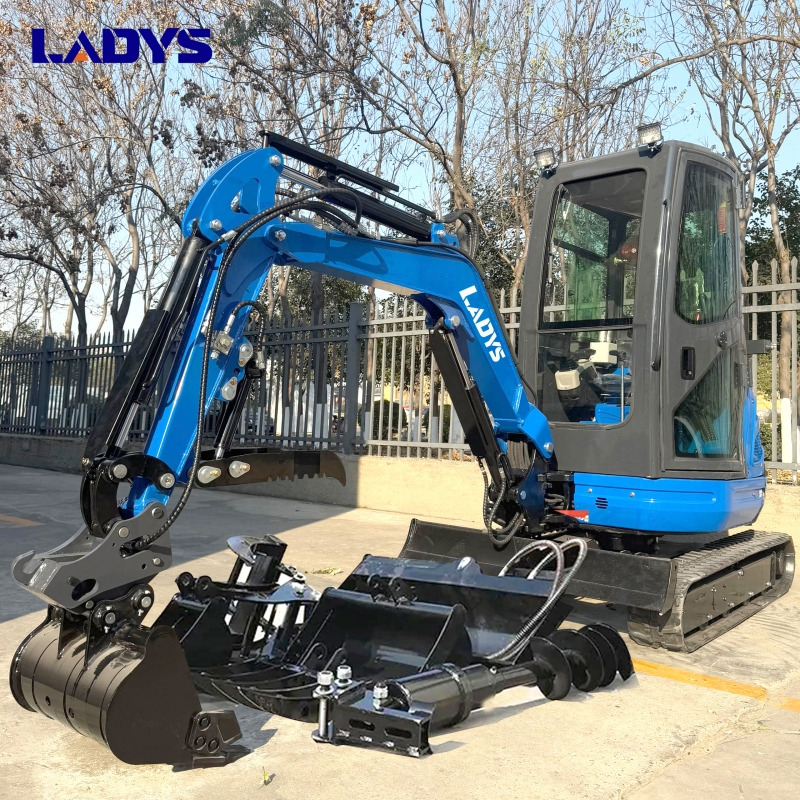 LADYS DY25U Mini Excavator Digger Miniexcavadora EPA Kubota Engine Mini Excavator For Sale With Mini Excavator Attachment Set - Pelle sur chenille: photos 1 LADYS DY25U Mini Excavator Digger Miniexcavadora EPA Kubota Engine Mini Excavator For Sale With Mini Excavator Attachment Set - Pelle sur chenille: photos 1