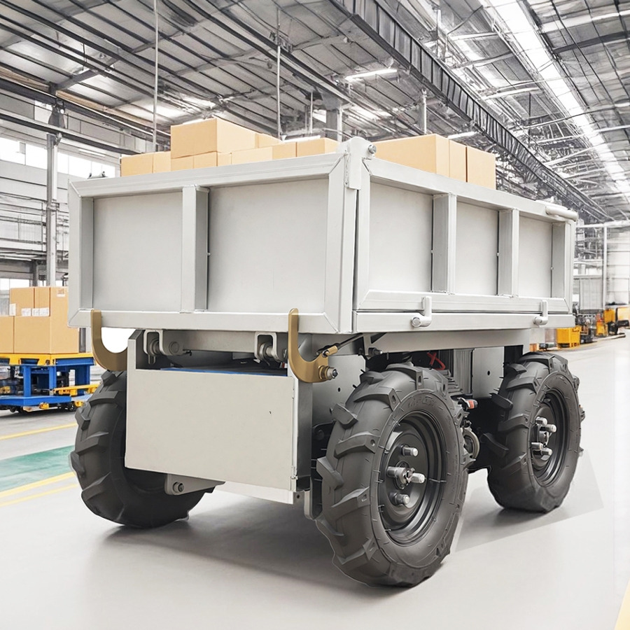 LEZUM Electric Remote Control Transporter Agricultural Orchard Farm Electric Utv Material Handling Equipment All Terrain Transport Vehicle - Benne agricole: photos 3 LEZUM Electric Remote Control Transporter Agricultural Orchard Farm Electric Utv Material Handling Equipment All Terrain Transport Vehicle - Benne agricole: photos 3