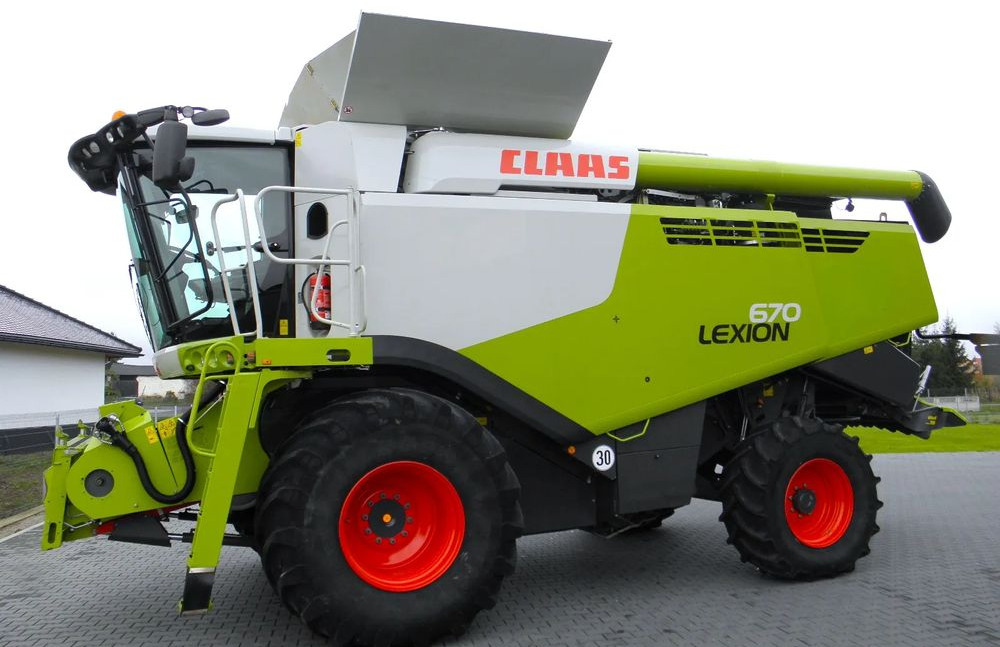 Claas Lexion 670 2019 Rok, Heder V 770, Najbogatsza Wersja, Nie Malowany, Stan Idealny - Moissonneuse-batteuse: photos 3 Claas Lexion 670 2019 Rok, Heder V 770, Najbogatsza Wersja, Nie Malowany, Stan Idealny - Moissonneuse-batteuse: photos 3