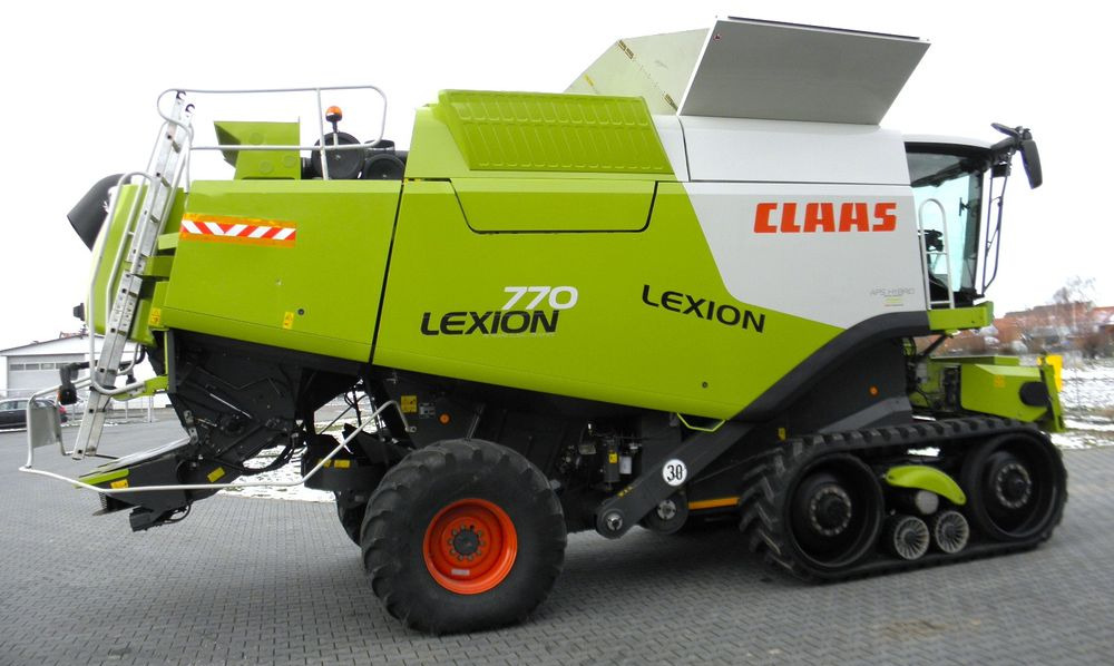 Claas Lexion 770 Terra Trac Heder V10,5, Najbogatsza Wersja, Nie Malowany, Stan Bardzo Dobry - Moissonneuse-batteuse: photos 4 Claas Lexion 770 Terra Trac Heder V10,5, Najbogatsza Wersja, Nie Malowany, Stan Bardzo Dobry - Moissonneuse-batteuse: photos 4