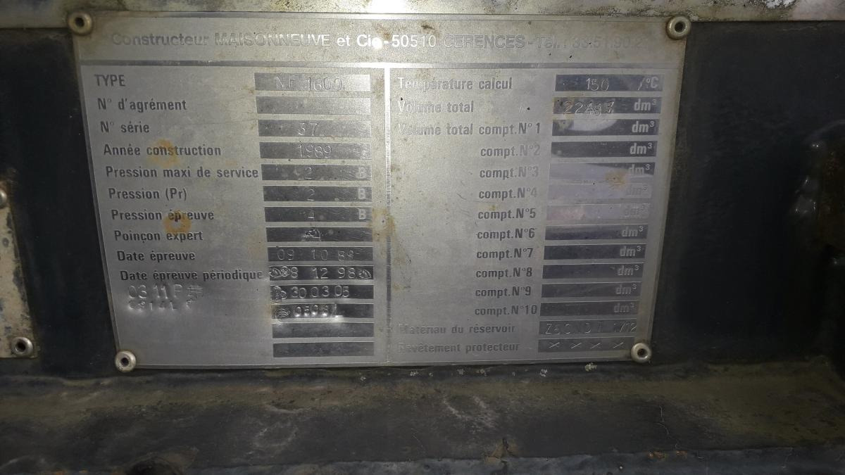 Maisonneuve - Semi-remorque citerne: photos 3 Maisonneuve - Semi-remorque citerne: photos 3