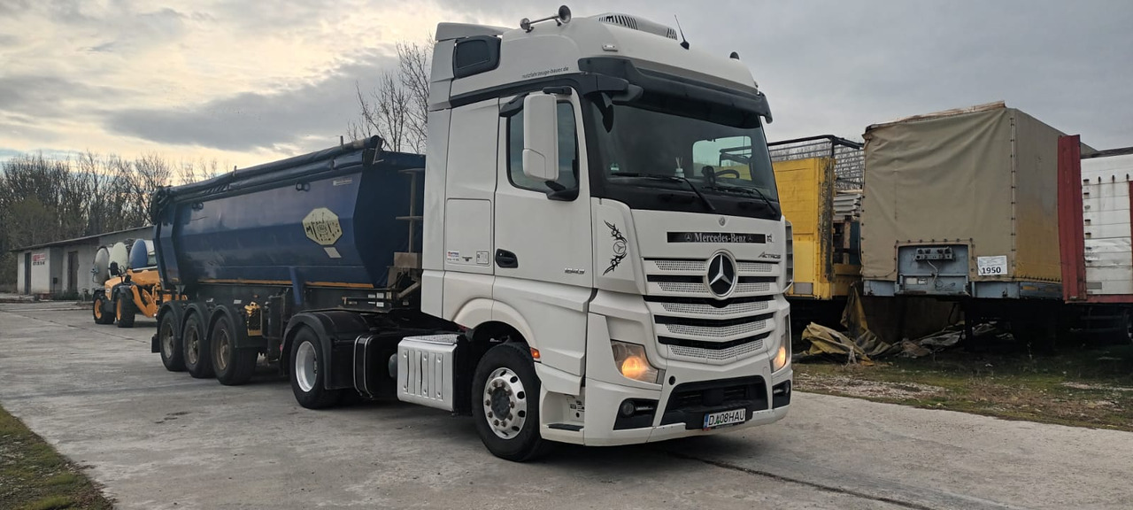 Tractor Head Mercedes-Benz Actros (2013) + Semi-trailer Tipper Meiller – Kipper (2005) - Tracteur routier: photos 2 Tractor Head Mercedes-Benz Actros (2013) + Semi-trailer Tipper Meiller – Kipper (2005) - Tracteur routier: photos 2