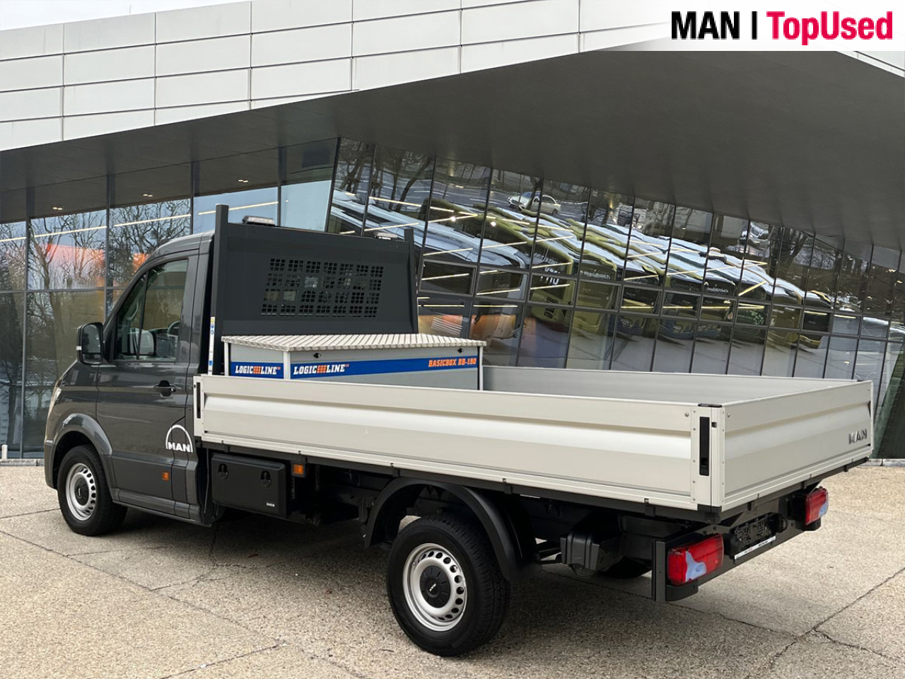 MAN TGE 3.140 4X2F SB, Automatic, Flat bed Klima ZV - Utilitaire plateau: photos 2 MAN TGE 3.140 4X2F SB, Automatic, Flat bed Klima ZV - Utilitaire plateau: photos 2