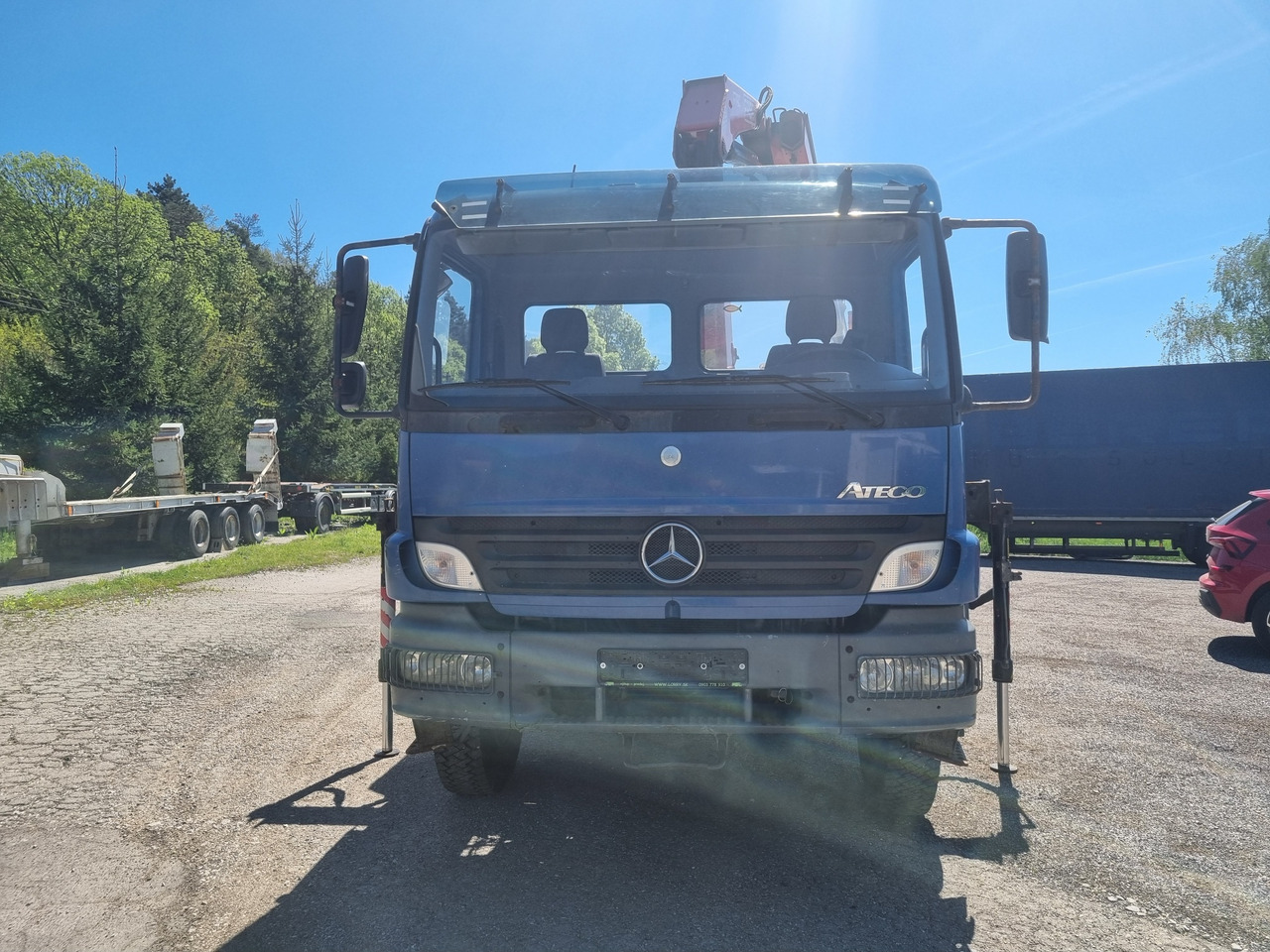 MERCEDES-BENZ 1524 4x4 + FASSI 110 RADIO CTRL + FRONT WINCH - Camion plateau, Camion grue: photos 2 MERCEDES-BENZ 1524 4x4 + FASSI 110 RADIO CTRL + FRONT WINCH - Camion plateau, Camion grue: photos 2