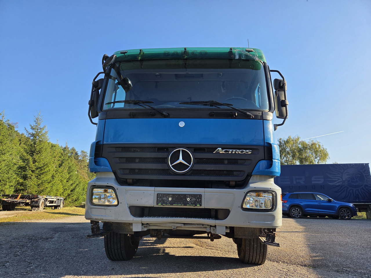 MERCEDES-BENZ ACTROS 3341 6x6 + CRANE PM 30 Radio Control - Camion plateau, Camion grue: photos 2 MERCEDES-BENZ ACTROS 3341 6x6 + CRANE PM 30 Radio Control - Camion plateau, Camion grue: photos 2
