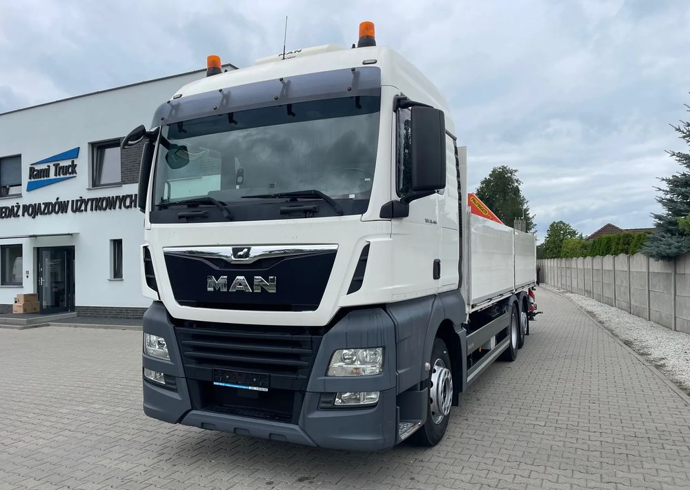 MAN TGX 26.460 HDS, PALFINGER PK 180002-EH, PILOT! - Camion plateau, Camion grue: photos 1 MAN TGX 26.460 HDS, PALFINGER PK 180002-EH, PILOT! - Camion plateau, Camion grue: photos 1