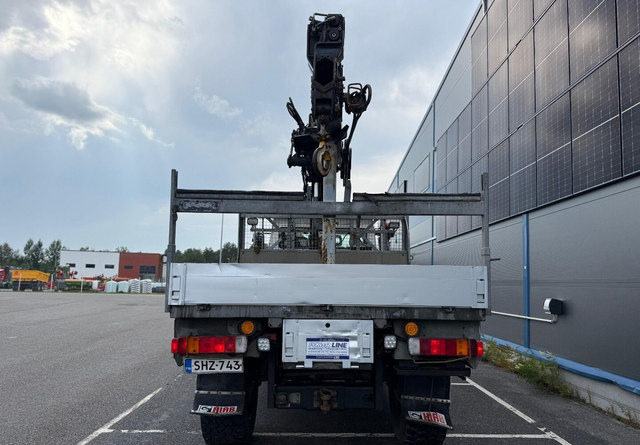 Mercedes-BenzUnimog U5000 + Hiab 099 E-4 - Camion plateau, Camion grue: photos 4 Mercedes-BenzUnimog U5000 + Hiab 099 E-4 - Camion plateau, Camion grue: photos 4