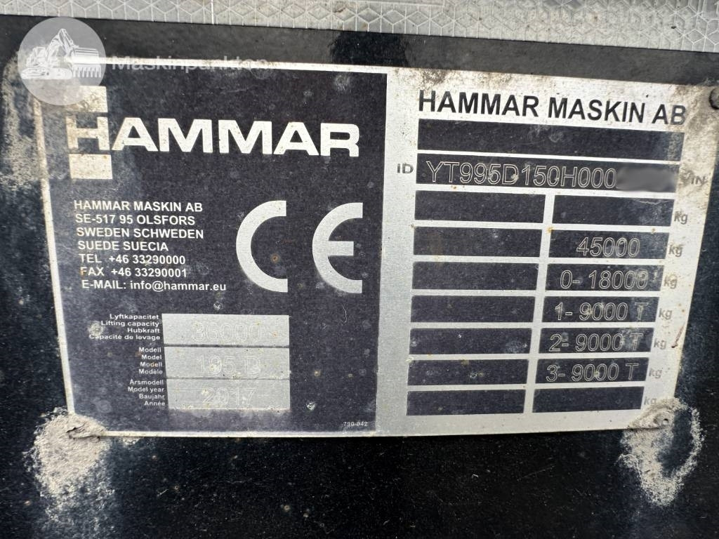 Semi-remorque porte-conteneur/ Caisse mobile Hammar 195 D: photos 12