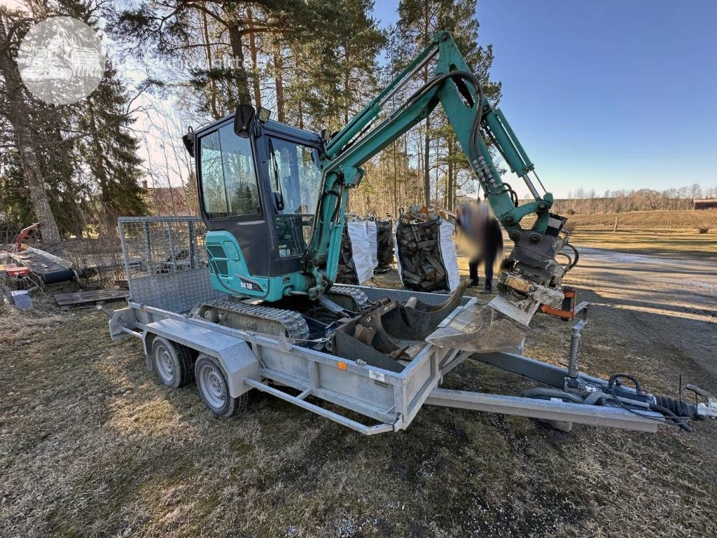 Kobelco SK 18 Med vagn! - Mini pelle: photos 4 Kobelco SK 18 Med vagn! - Mini pelle: photos 4