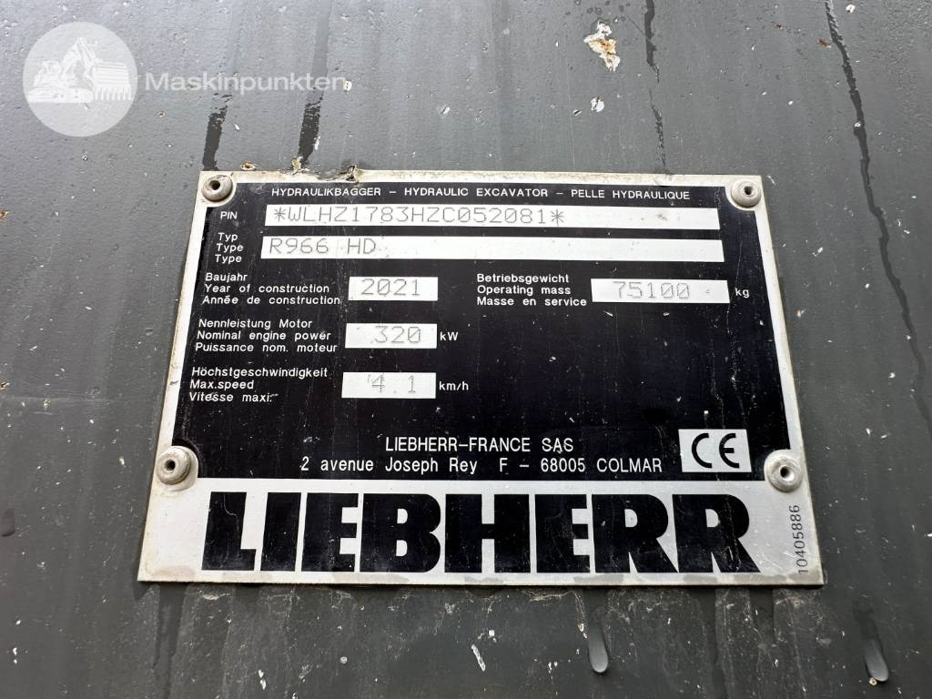 Pelle sur chenille Liebherr R 966 HD: photos 10
