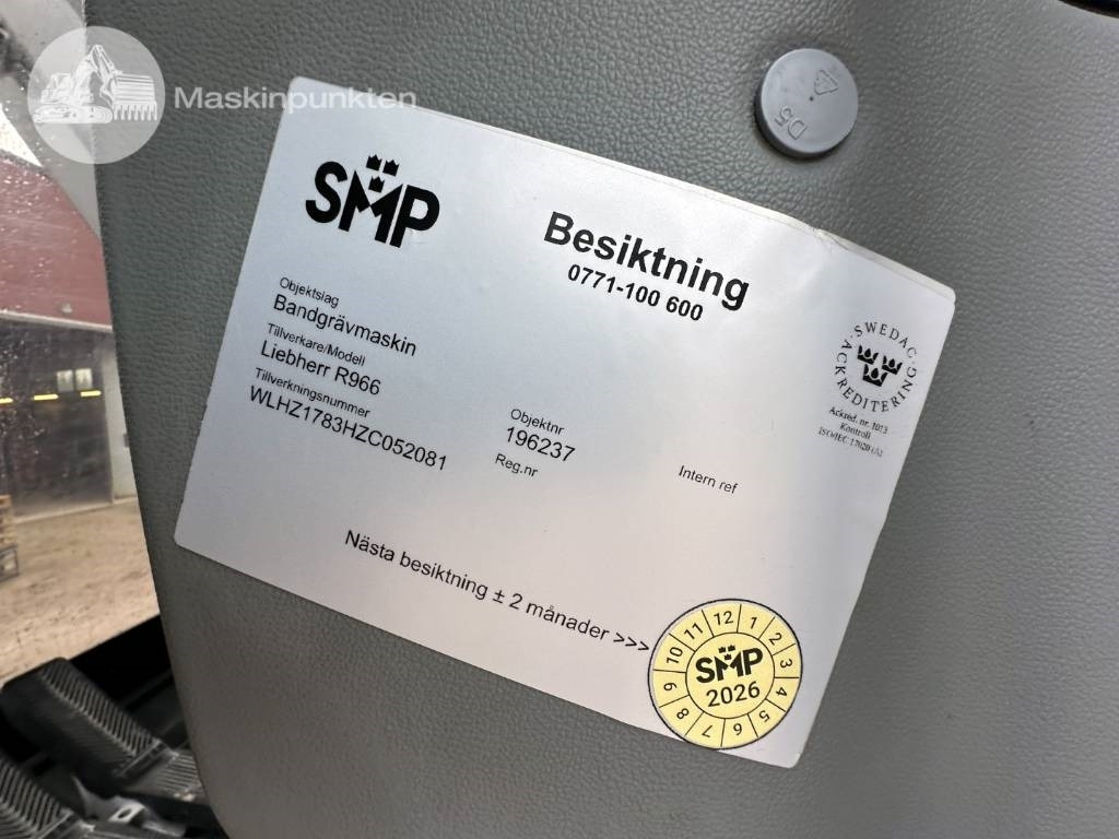 Pelle sur chenille Liebherr R 966 HD: photos 12