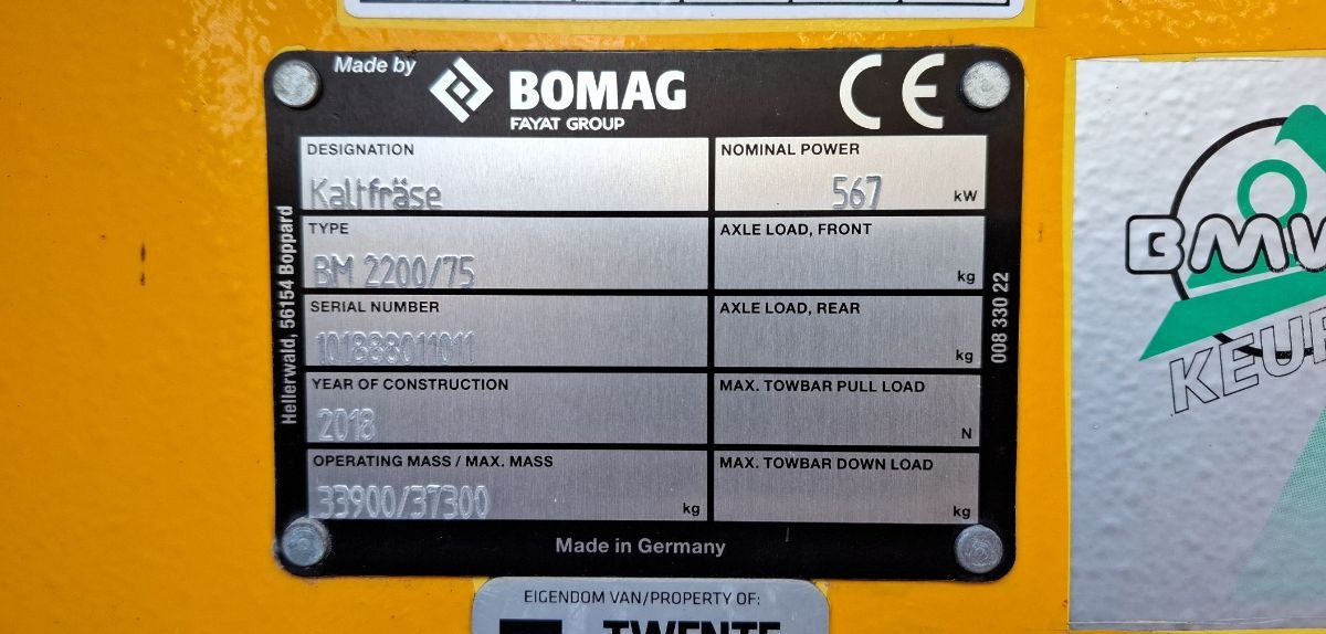 BOMAG DE BM 2200/75 Stage IV/Tier 4f - Travaux routiers: photos 3 BOMAG DE BM 2200/75 Stage IV/Tier 4f - Travaux routiers: photos 3