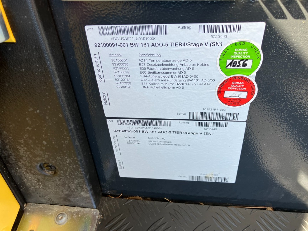 BOMAG DE BW 161 ADO-5 STage V/Tier 4f - Rouleau compresseur: photos 3 BOMAG DE BW 161 ADO-5 STage V/Tier 4f - Rouleau compresseur: photos 3