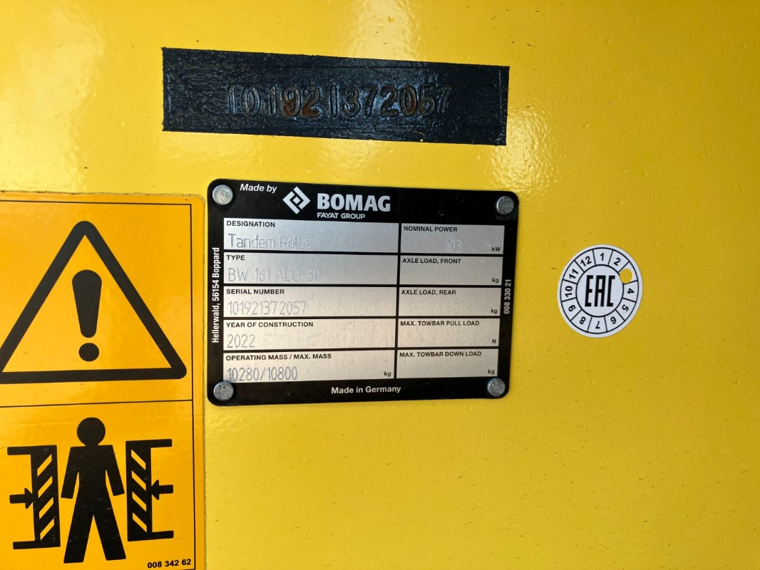 BOMAG DE BW 161 ADO-50 Stage II/Tier 2 - Rouleau compresseur: photos 2 BOMAG DE BW 161 ADO-50 Stage II/Tier 2 - Rouleau compresseur: photos 2