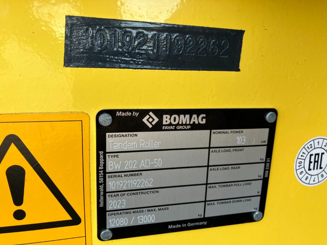 BOMAG DE BW 202 AD-50 Stage II/Tier 2 - Rouleau compresseur: photos 2 BOMAG DE BW 202 AD-50 Stage II/Tier 2 - Rouleau compresseur: photos 2