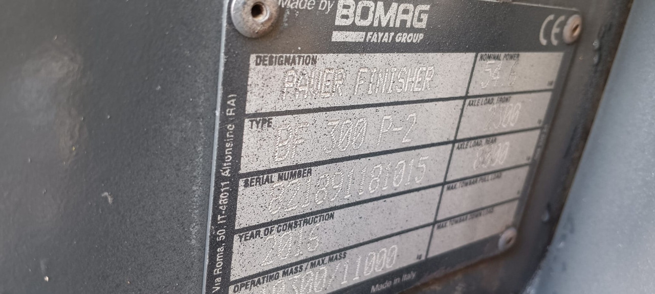 BOMAG IT BF 300 P-2 S340-2 TV Stage IIIb/Tier 4f - Finisseur: photos 2 BOMAG IT BF 300 P-2 S340-2 TV Stage IIIb/Tier 4f - Finisseur: photos 2