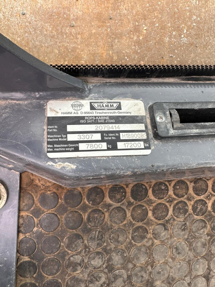 HAMM 3307 - Compacteur à pieds de mouton/ Monocylindre: photos 3 HAMM 3307 - Compacteur à pieds de mouton/ Monocylindre: photos 3