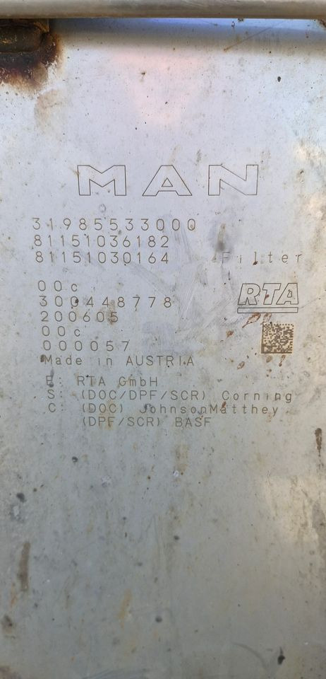 MAN TG3 TGX TGS KATALIZATOR TŁUMIK 81.151036182 81.151030164 - Catalyseur: photos 5 MAN TG3 TGX TGS KATALIZATOR TŁUMIK 81.151036182 81.151030164 - Catalyseur: photos 5