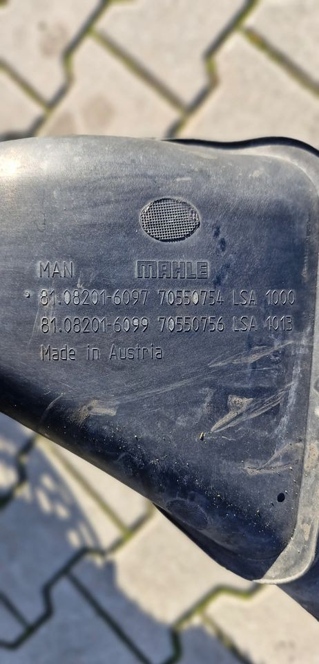 MAN TG3 TGX TGS ŁĄCZNIK FILTRA POWIETRZA 81.08201-6097 - Carrosserie et extérieur: photos 2 MAN TG3 TGX TGS ŁĄCZNIK FILTRA POWIETRZA 81.08201-6097 - Carrosserie et extérieur: photos 2