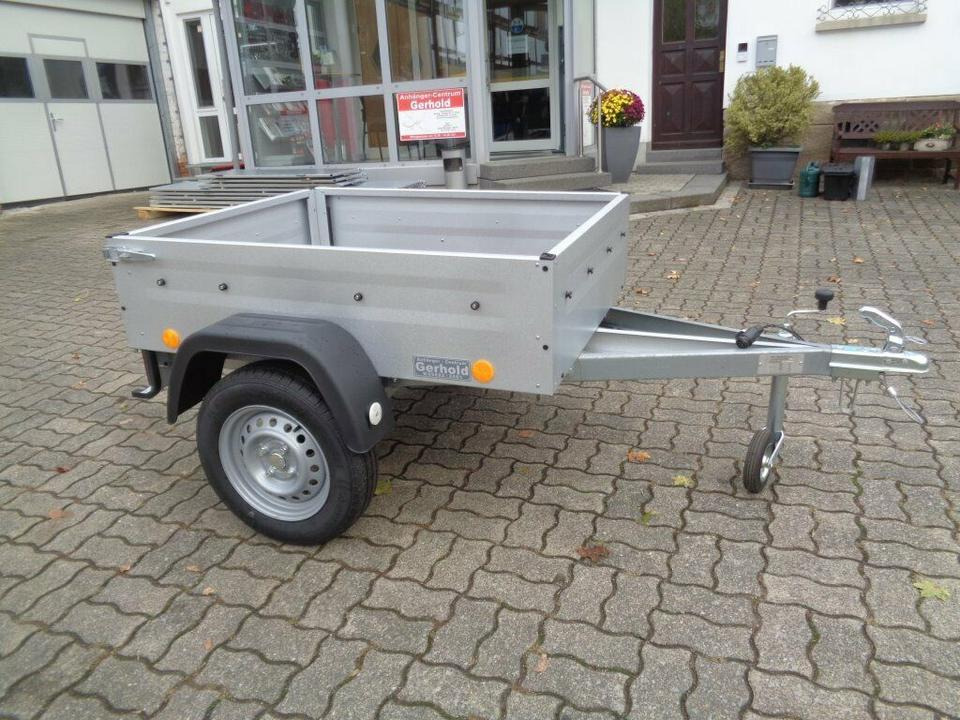 Aktion ! ! TPV PKW-Anhänger 750 kg, Zurrbügel, Stützrad, 100 km - Remorque voiture: photos 1 Aktion ! ! TPV PKW-Anhänger 750 kg, Zurrbügel, Stützrad, 100 km - Remorque voiture: photos 1
