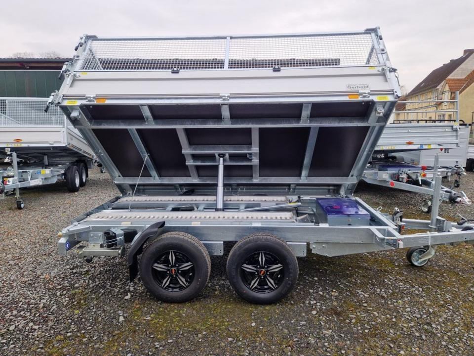 Böckmann DK-AL 3218/35 P 3,5t Gitter Rampen Stützen Alufelgen - Remorque benne: photos 2 Böckmann DK-AL 3218/35 P 3,5t Gitter Rampen Stützen Alufelgen - Remorque benne: photos 2