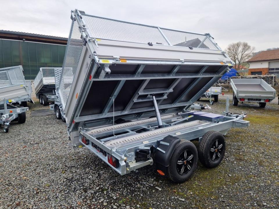 Böckmann DK-AL 3218/35 P 3,5t Gitter Rampen Stützen Alufelgen - Remorque benne: photos 3 Böckmann DK-AL 3218/35 P 3,5t Gitter Rampen Stützen Alufelgen - Remorque benne: photos 3