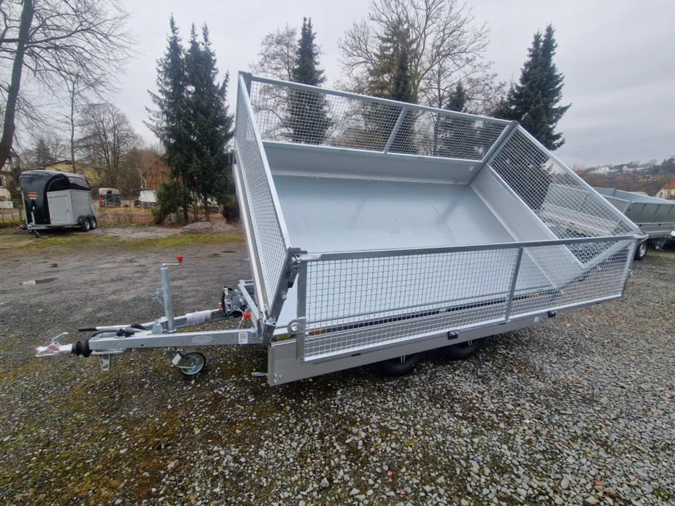 Böckmann DK-AL 3218/35 P 3,5t Gitter Rampen Stützen Alufelgen - Remorque benne: photos 5 Böckmann DK-AL 3218/35 P 3,5t Gitter Rampen Stützen Alufelgen - Remorque benne: photos 5