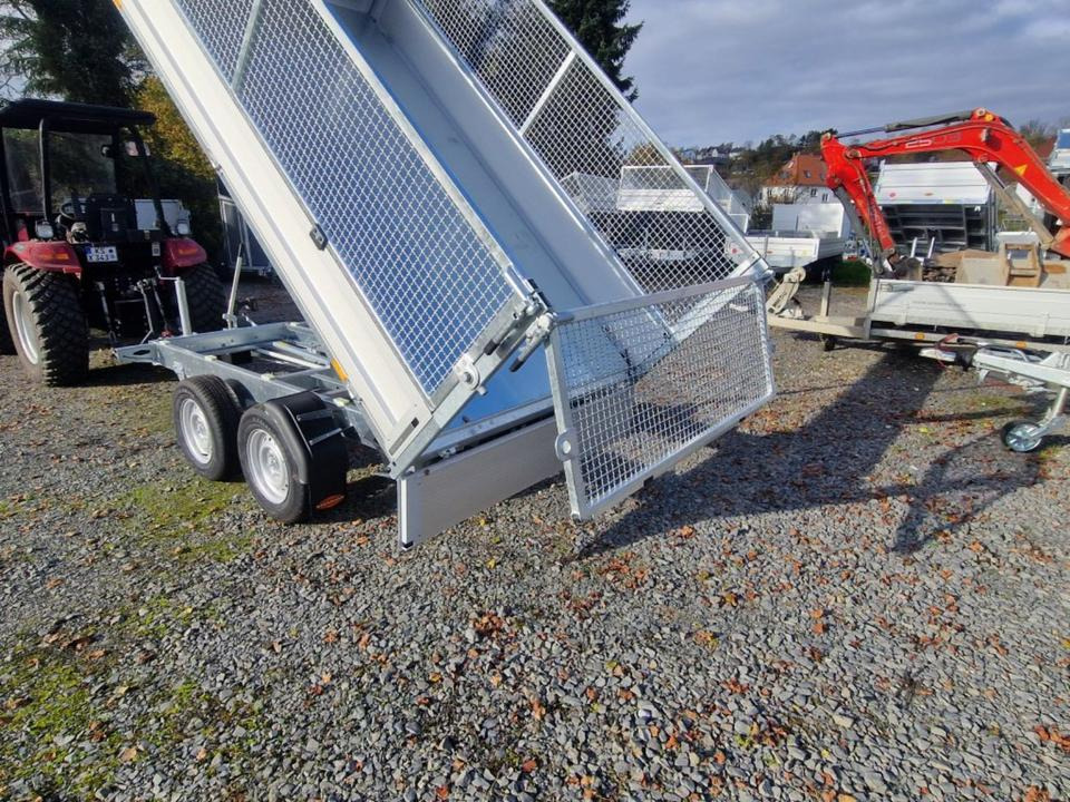 Böckmann Kipper PKW Anhänger RK-AL 3016/27 Gitteraufsatz EsayKipp - Remorque benne: photos 4 Böckmann Kipper PKW Anhänger RK-AL 3016/27 Gitteraufsatz EsayKipp - Remorque benne: photos 4